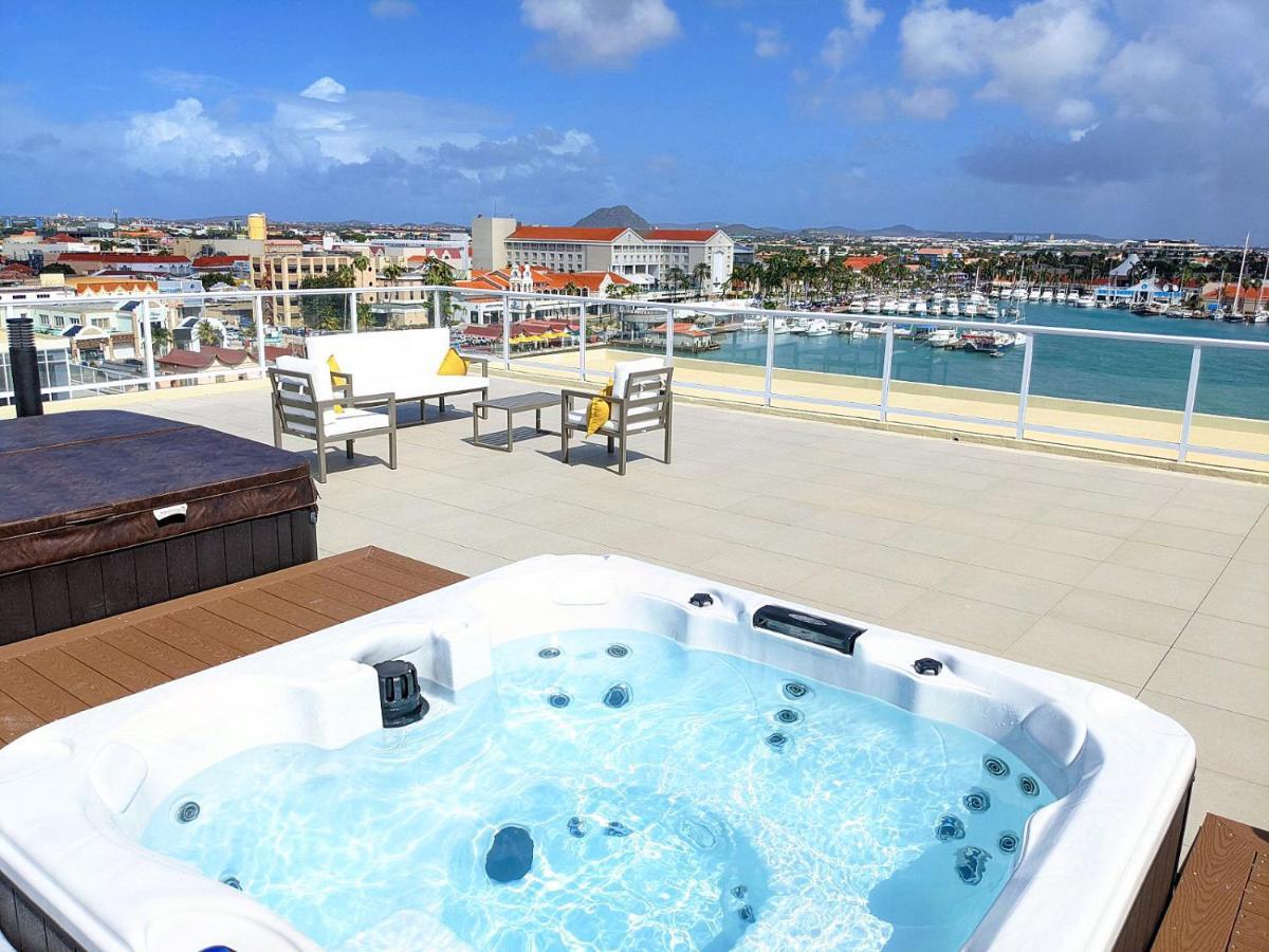 Luxury Condo With Infinity Pool & Ocean View Oranjestad Exterior foto